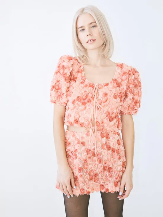 Women Rz Blouse Pink Rose Tops Lisa Says Gah