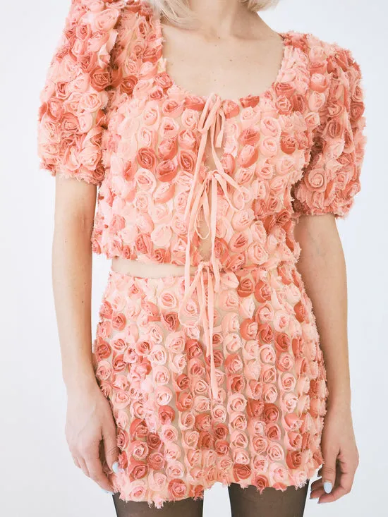 Women Rz Blouse Pink Rose Tops Lisa Says Gah
