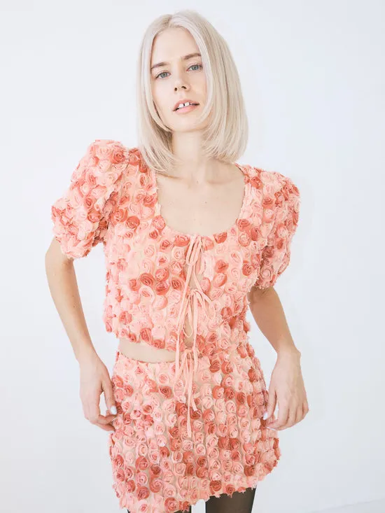 Women Rz Blouse Pink Rose Tops Lisa Says Gah