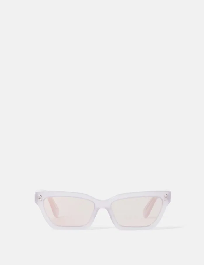 Women Rectangular CatEye Sunglasses Opaline Lilac Stella McCartney Sunglasses