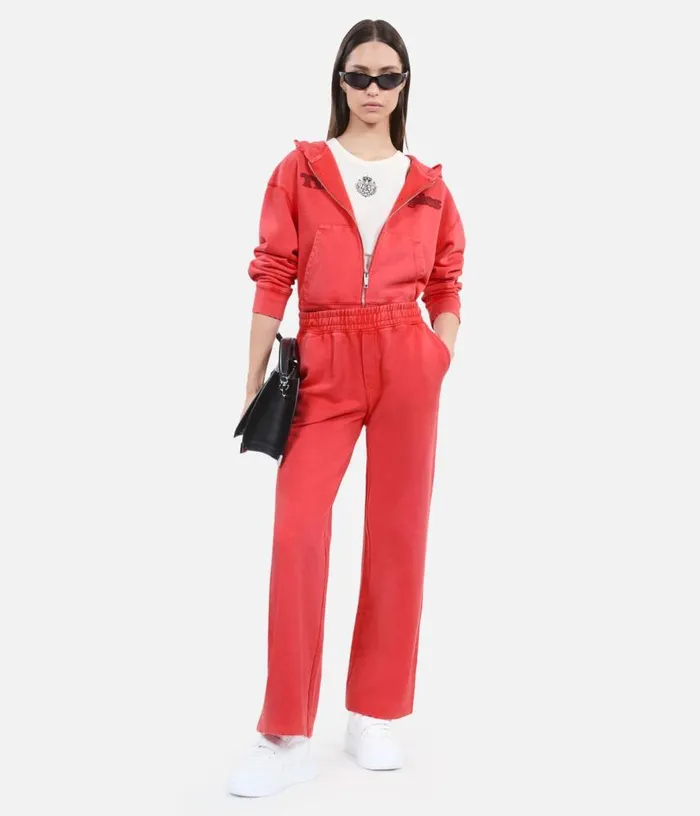 Women Red Logo Tracksuit Trousers THE KOOPLES Jeans and Pants