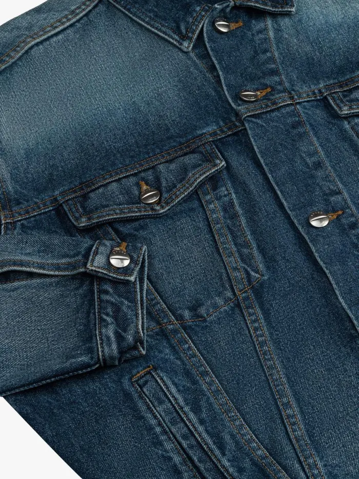 Women Rhude Outerwear OVERSIZED DENIM TRUCKER JACKET Indigo