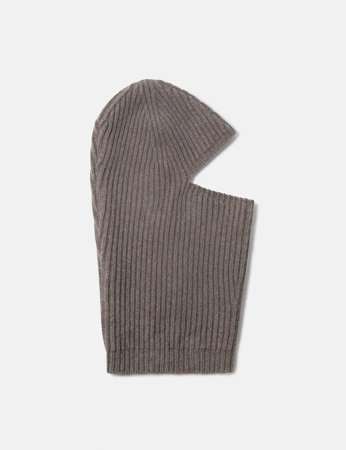 Women Ribbed Balaclava Taupe Brown Stella McCartney Knitwear Women Ribbed Balaclava Taupe Brown Stella McCartney Knitwear