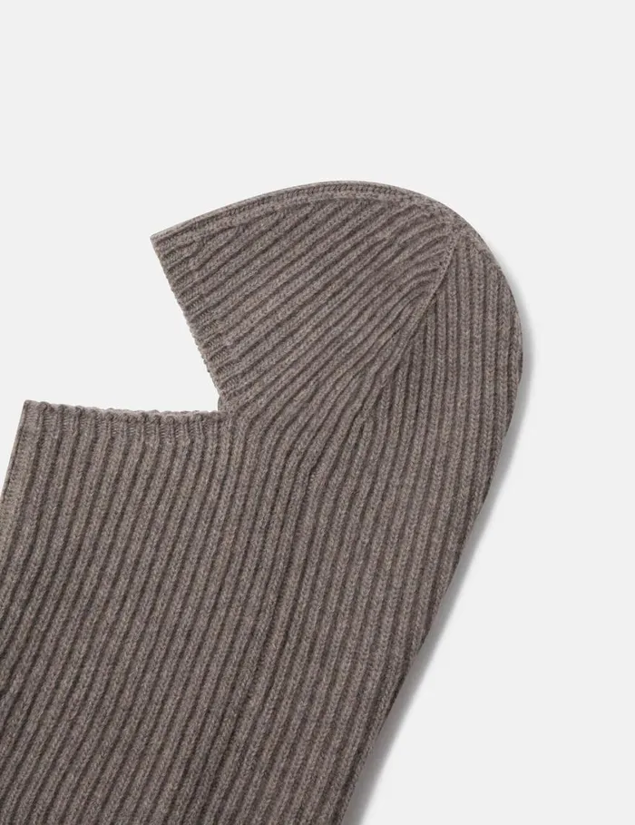 Women Ribbed Balaclava Taupe Brown Stella McCartney Knitwear Women Ribbed Balaclava Taupe Brown Stella McCartney Knitwear