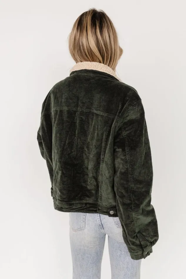 Women Ridley Corduroy Jacket Olive Baltic Born Outerwear