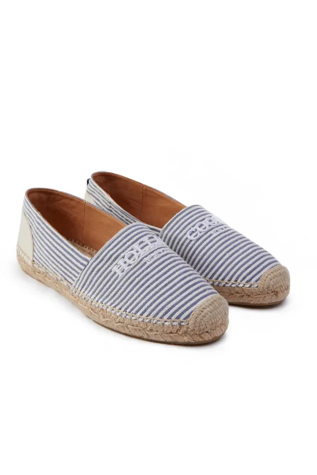Women Riviera Espadrille Nautical Stripe Holland Cooper Espadrilles