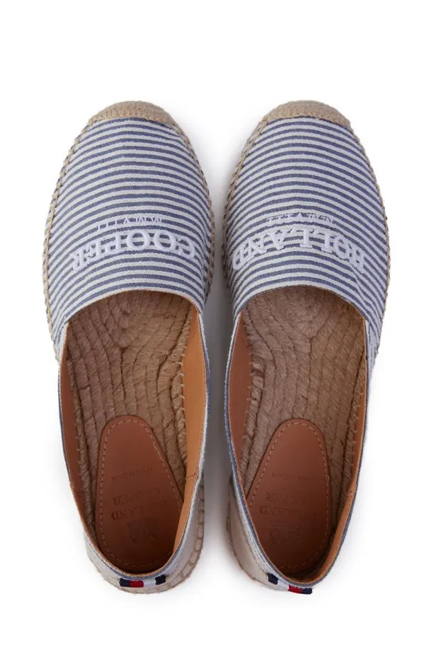 Women Riviera Espadrille Nautical Stripe Holland Cooper Espadrilles