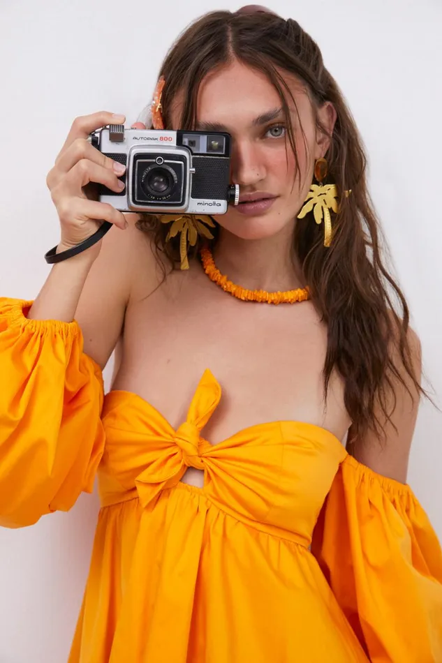 Women Saint Lucia Mini Dress Orange For Love and Lemons Dresses Women Saint Lucia Mini Dress Orange For Love and Lemons Dresses