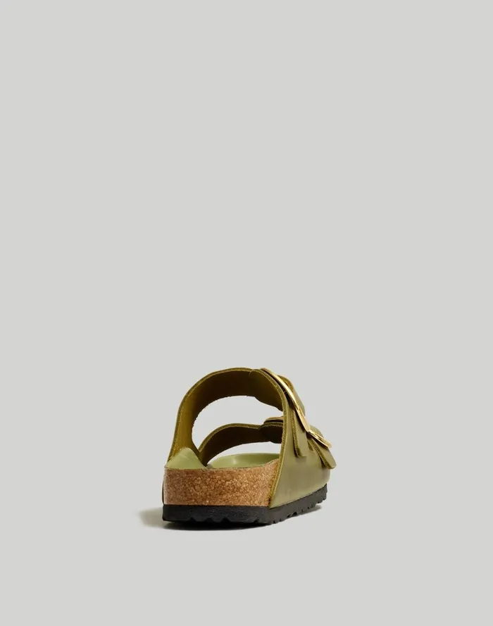Women Sandals Madewell Birkenstock Big Buckle Arizona Sandals Green Olive