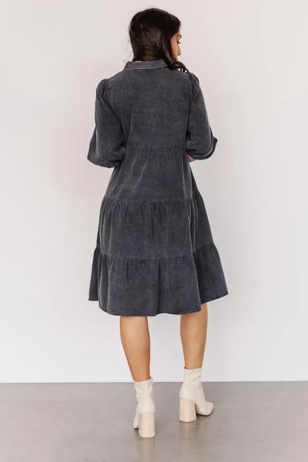 Women Sari Babydoll Dress Washed Black Baltic Born Short Dresses Women Sari Babydoll Dress Washed Black Baltic Born Short Dresses