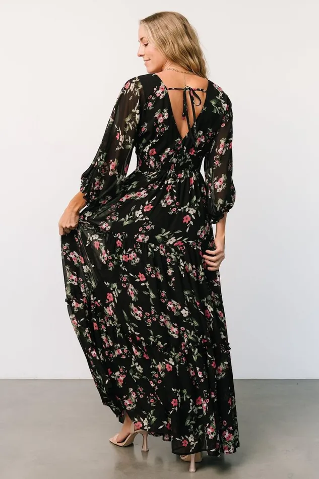 Women Sawyer Tiered Maxi Dress Black Berry Baltic Born Maxi Dresses Women Sawyer Tiered Maxi Dress Black Berry Baltic Born Maxi Dresses