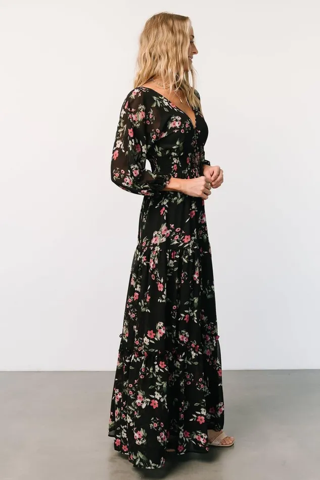Women Sawyer Tiered Maxi Dress Black Berry Baltic Born Maxi Dresses Women Sawyer Tiered Maxi Dress Black Berry Baltic Born Maxi Dresses