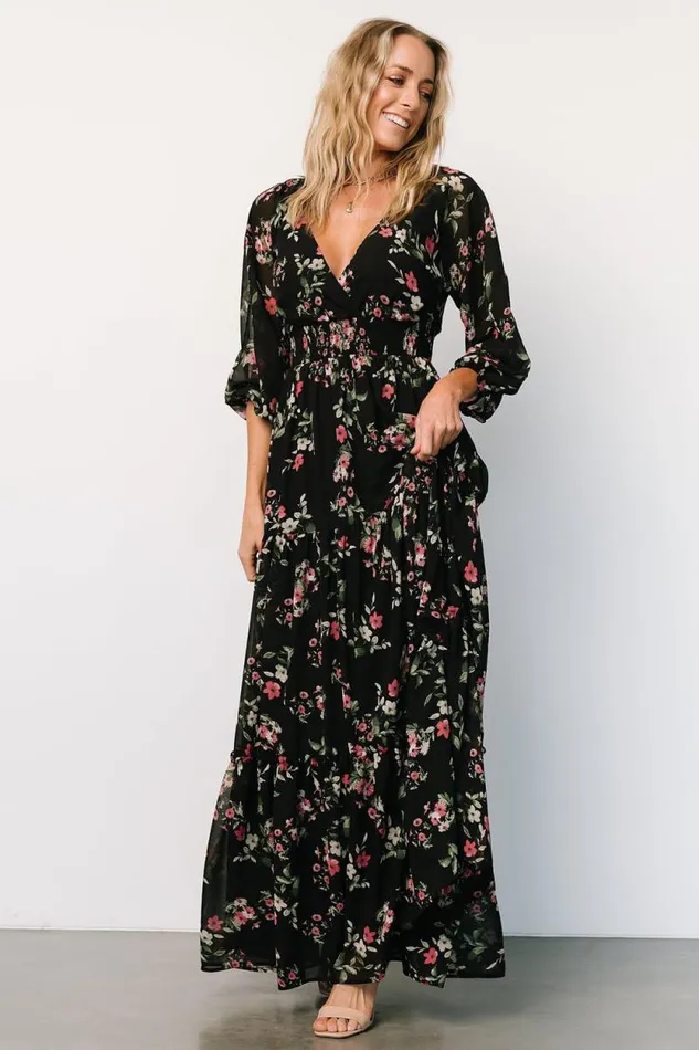 Women Sawyer Tiered Maxi Dress Black Berry Baltic Born Maxi Dresses Women Sawyer Tiered Maxi Dress Black Berry Baltic Born Maxi Dresses