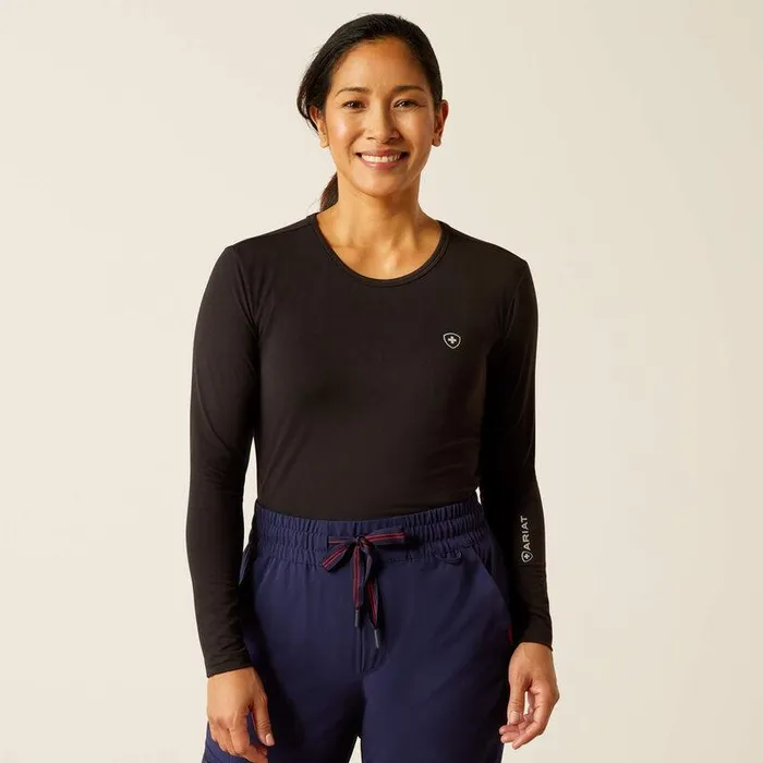 Women Scrubs Ariat Soft Touch Underscrub Baselayer Black