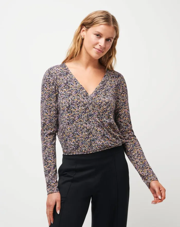 Women Shirts and Tops TravisMathew GLORIOUS MORNING LONG SLEEVE TOP Cream Multi