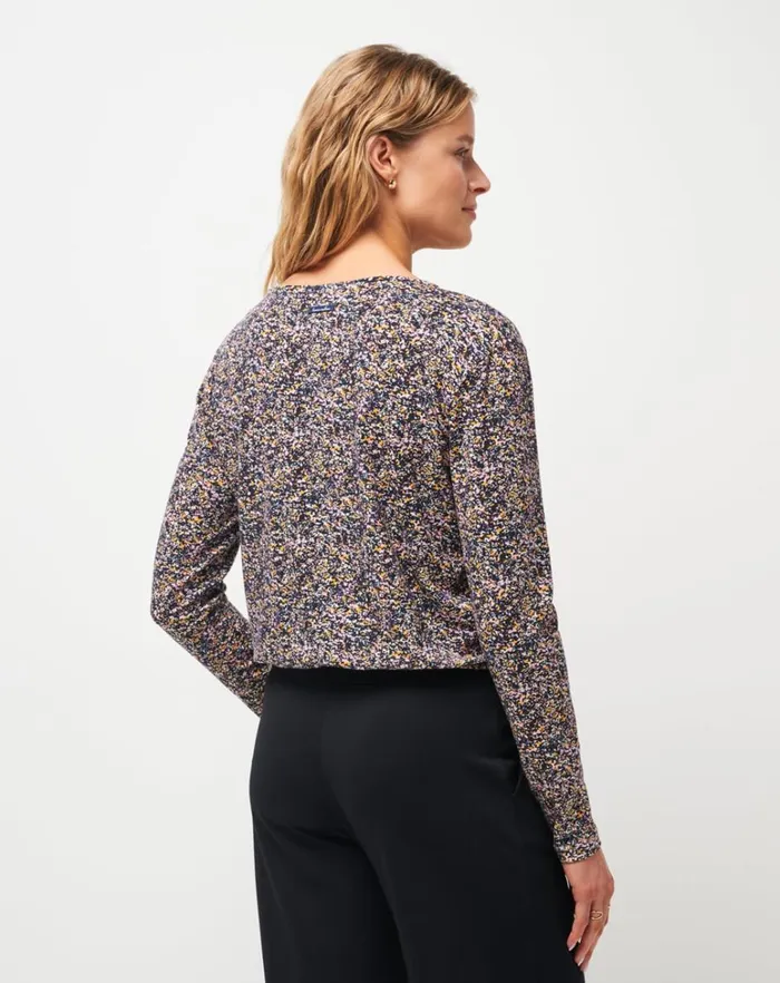 Women Shirts and Tops TravisMathew GLORIOUS MORNING LONG SLEEVE TOP Cream Multi Women Shirts and Tops TravisMathew GLORIOUS MORNING LONG SLEEVE TOP Cream Multi
