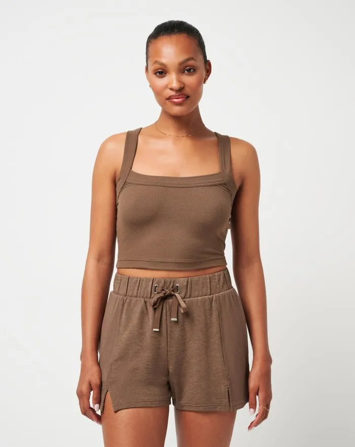 Women Shirts and Tops TravisMathew OUR LITTLE SECRET CLOUD TANK Cocoa Brown Women Shirts and Tops TravisMathew OUR LITTLE SECRET CLOUD TANK Cocoa Brown