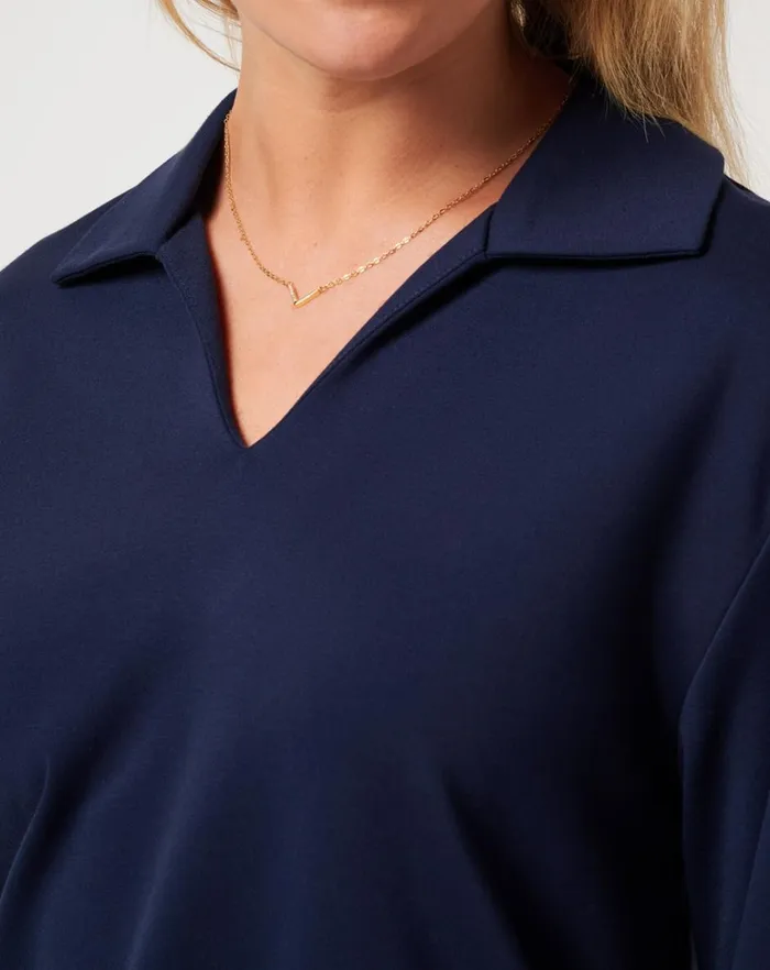 Women Shirts and Tops TravisMathew SPA DAY FRIDAY PONTE TOP Navy Blazer Women Shirts and Tops TravisMathew SPA DAY FRIDAY PONTE TOP Navy Blazer
