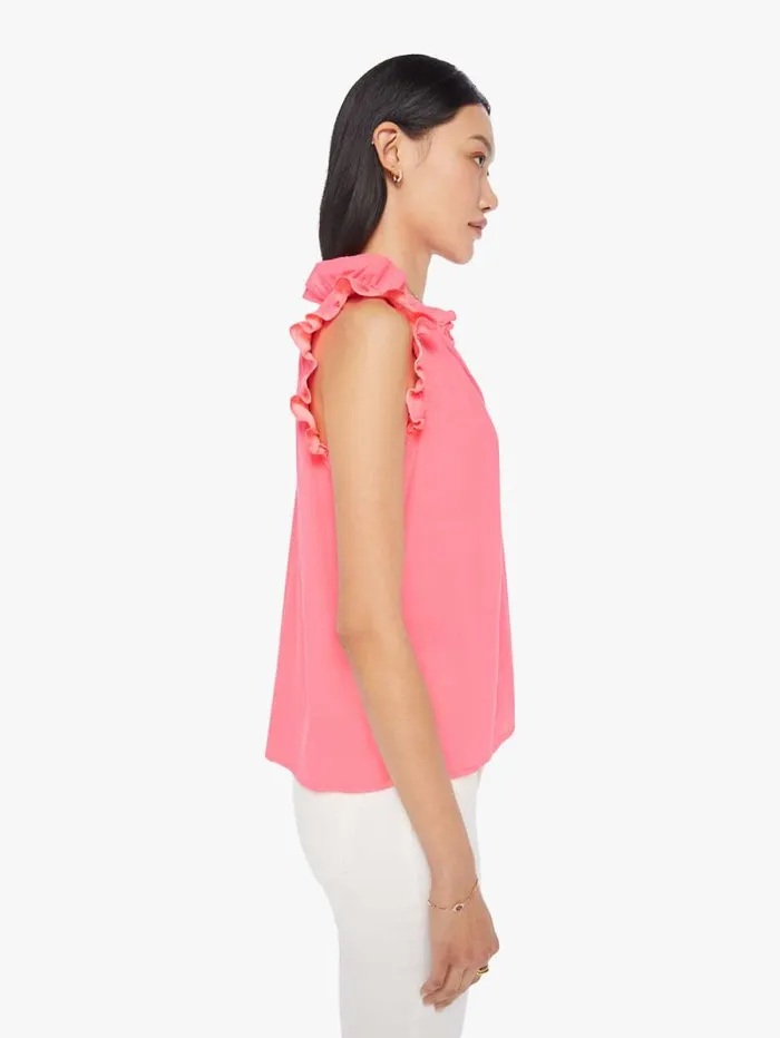 Women Shirts Mother Denim Bex Top Neon Pink