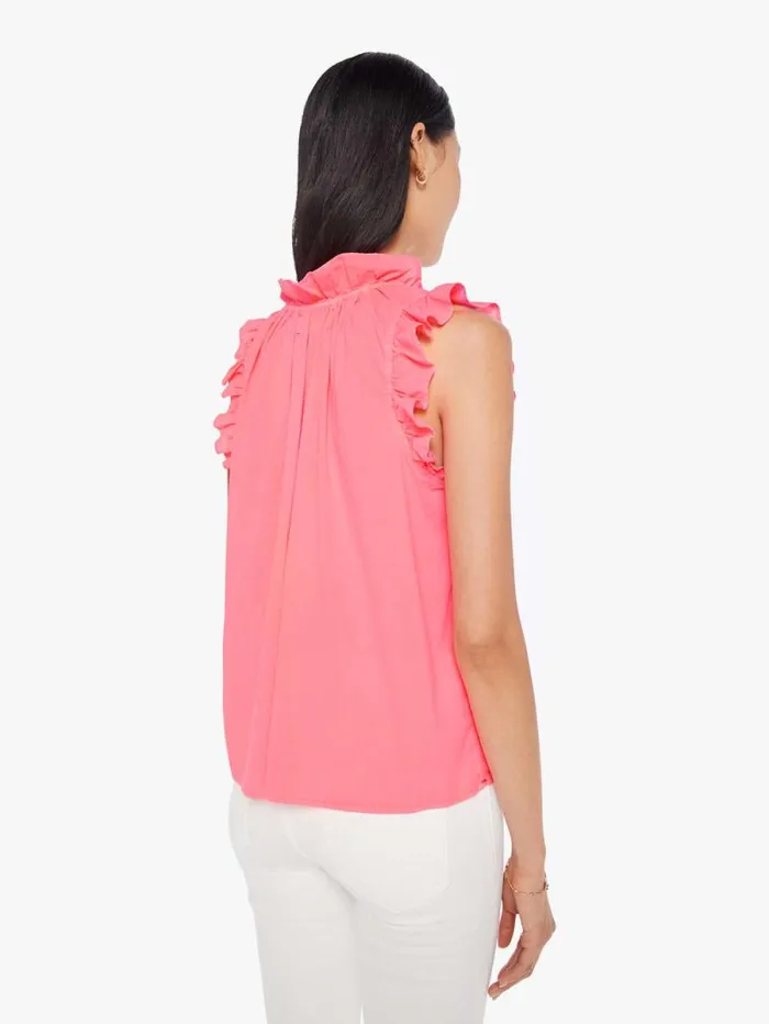 Women Shirts Mother Denim Bex Top Neon Pink