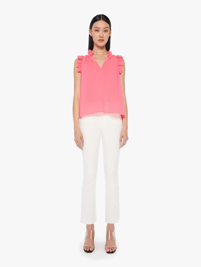 Women Shirts Mother Denim Bex Top Neon Pink