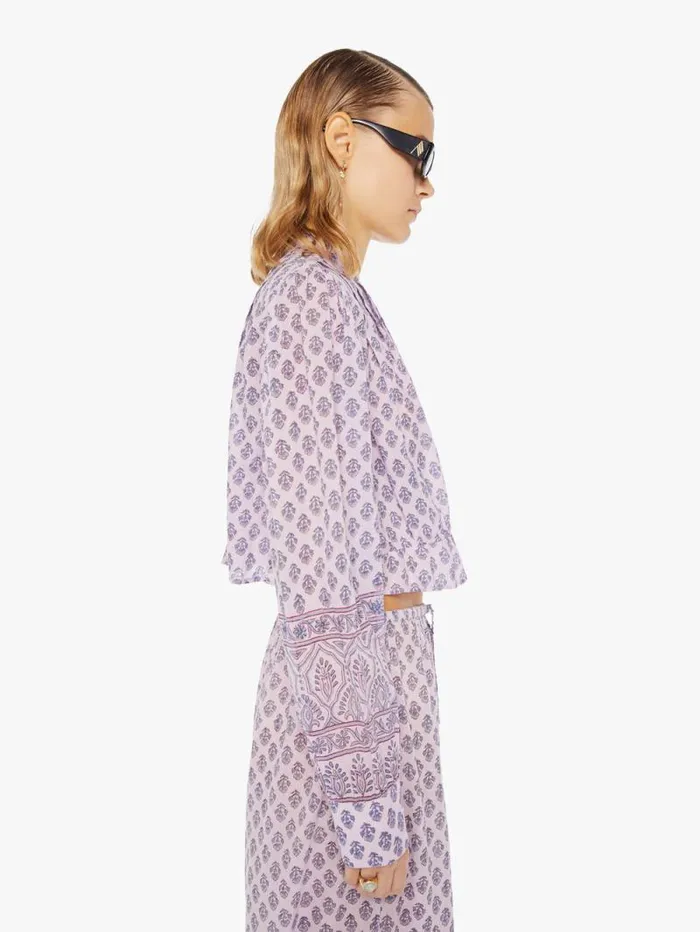 Women Shirts Mother Denim Ryland Top Purple Lilac