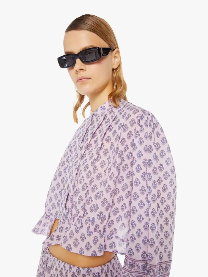 Women Shirts Mother Denim Ryland Top Purple Lilac