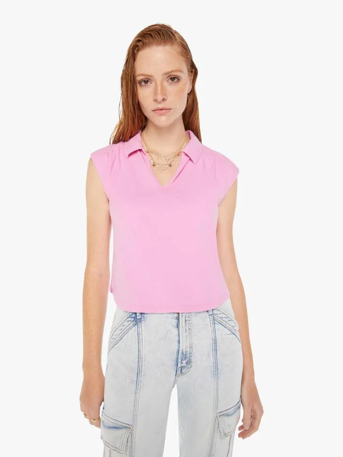 Women Shirts Mother Denim The Shape Up Tee Pink