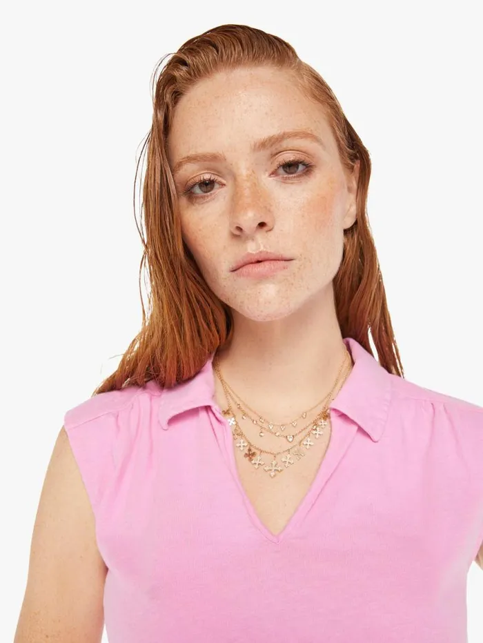 Women Shirts Mother Denim The Shape Up Tee Pink