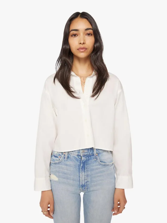 Women Shirts Mother Denim XiRENA Morgan Shirt White