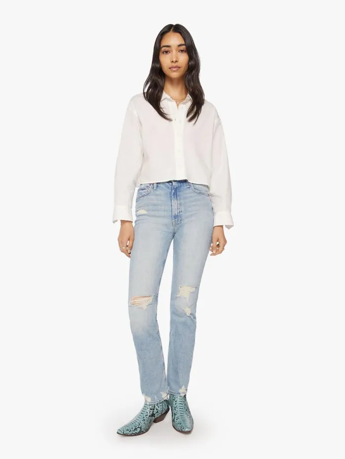 Women Shirts Mother Denim XiRENA Morgan Shirt White