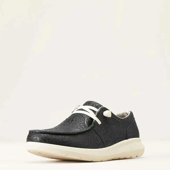 Women Shoes and Sneakers Ariat Hilo Black Floral Emboss