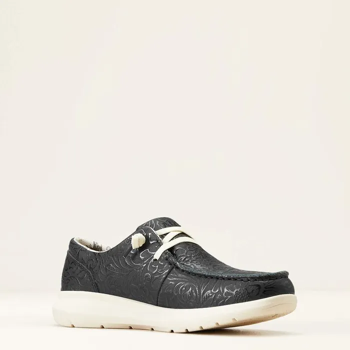 Women Shoes and Sneakers Ariat Hilo Black Floral Emboss Women Shoes and Sneakers Ariat Hilo Black Floral Emboss
