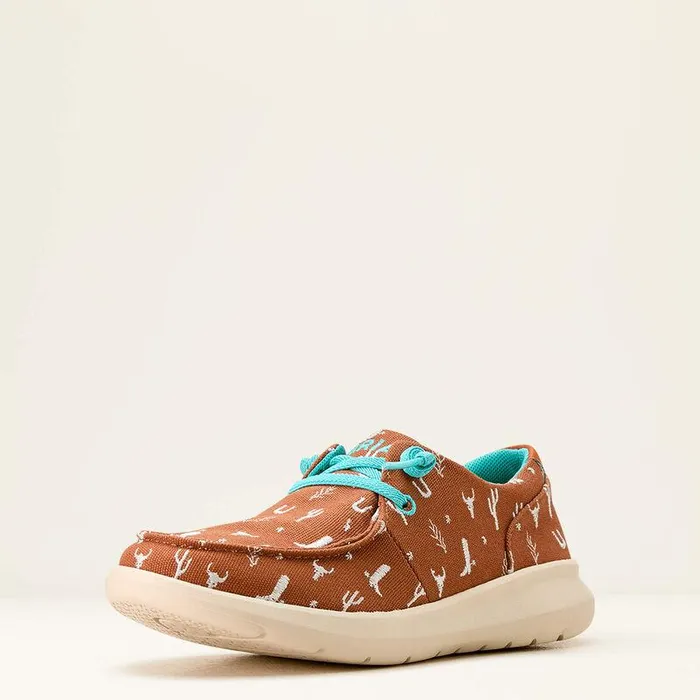 Women Shoes and Sneakers Ariat Hilo Doodle Shoe Sorrel Western Icons