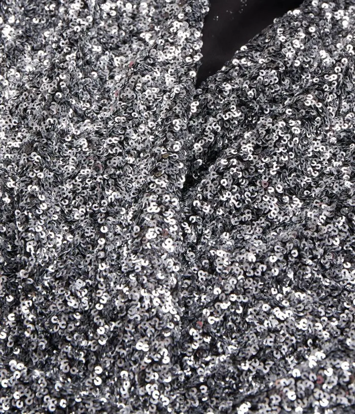 Women Short Silver Sequin Dress THE KOOPLES Dresses and Jumpsuits