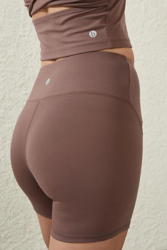 Women Shorts and Skirts Cotton On Ultra Soft Shaped Bike Short Deep Taupe