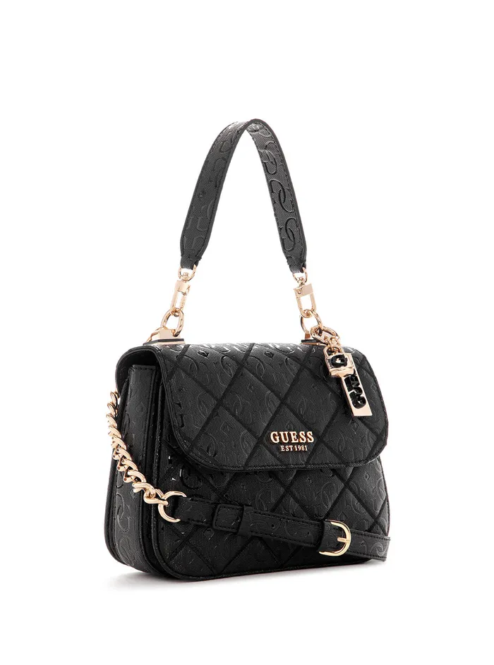 Women Shoulder Bag GUESS Black Caddie Crossbody Shoulder Bag