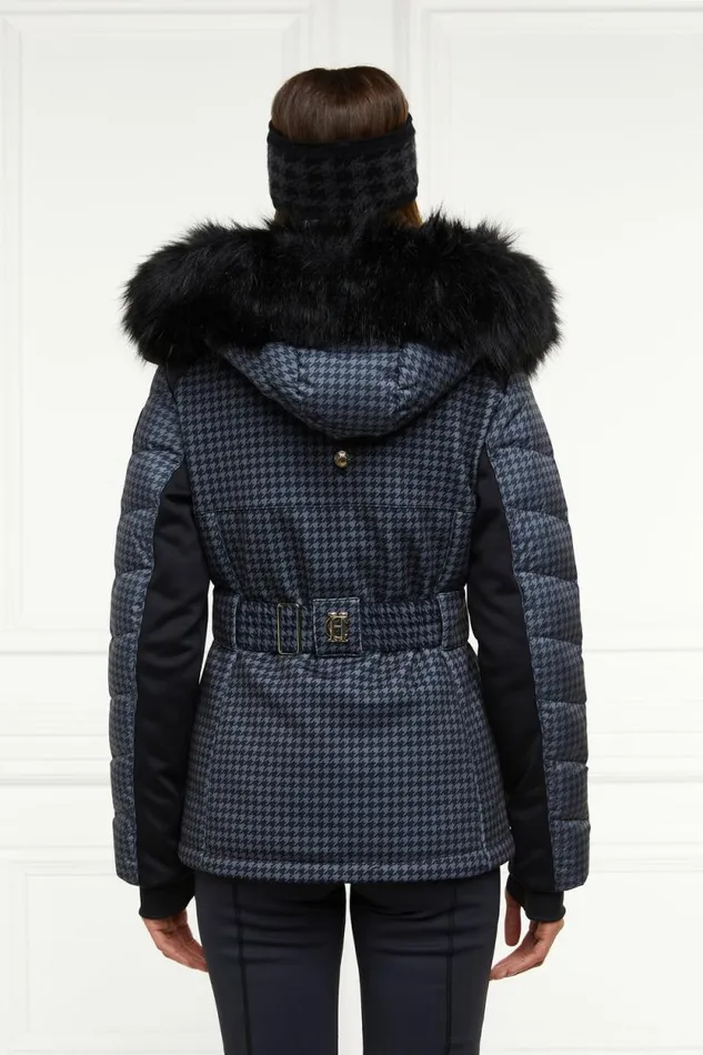 Women Ski Jacket Mono Houndstooth Holland Cooper Ski Jackets
