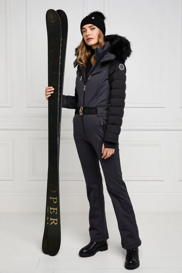 Women Ski Suit Black Holland Cooper Ski Suits