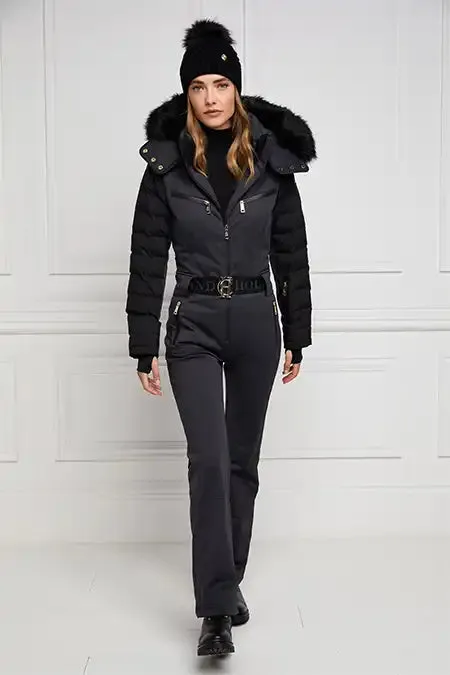 Women Ski Suit Black Holland Cooper Ski Suits