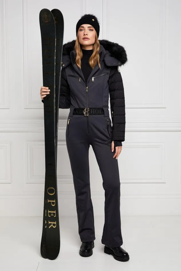 Women Ski Suit Black Holland Cooper Ski Suits