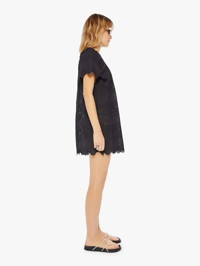 Women Skirts and Dresses Mother Denim Sienna Mini Dress Black