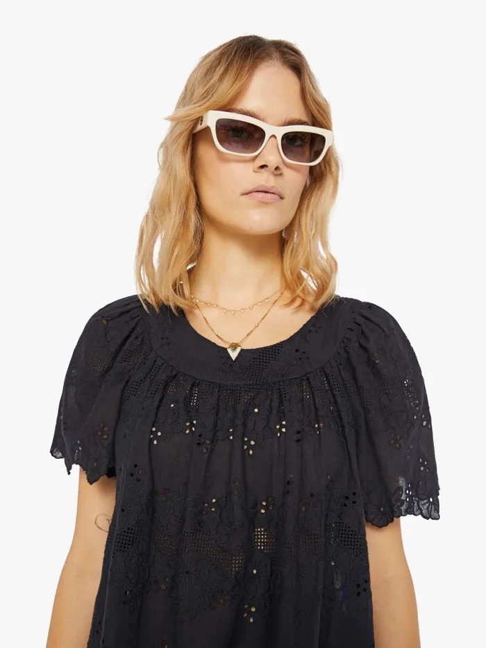 Women Skirts and Dresses Mother Denim Sienna Mini Dress Black