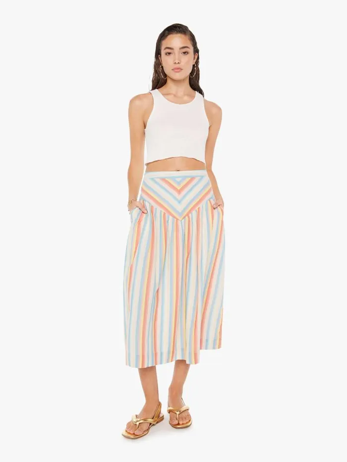 Women Skirts and Dresses Mother Denim The At Ease Skirt Picture Perfect