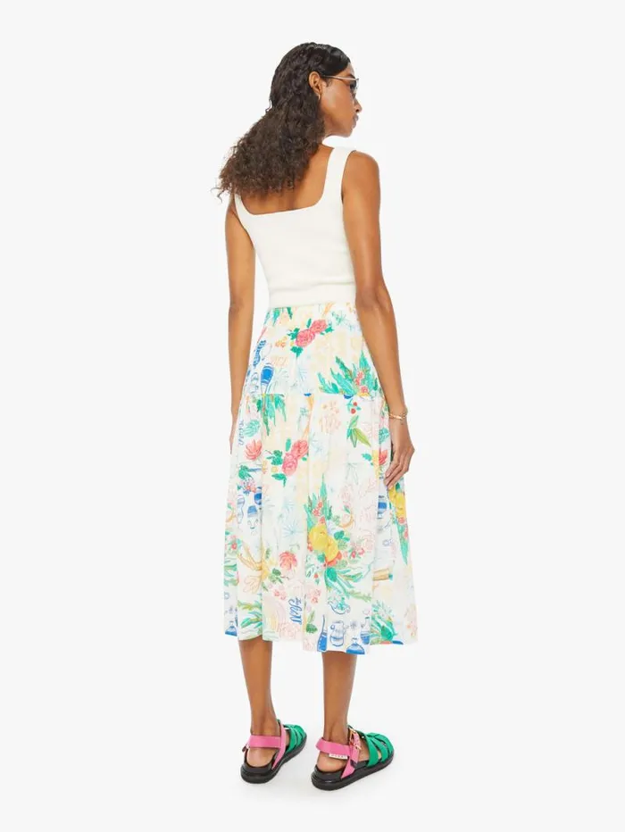 Women Skirts and Dresses Mother Denim The Cake Walk Skirt Blue turquoiseaqua