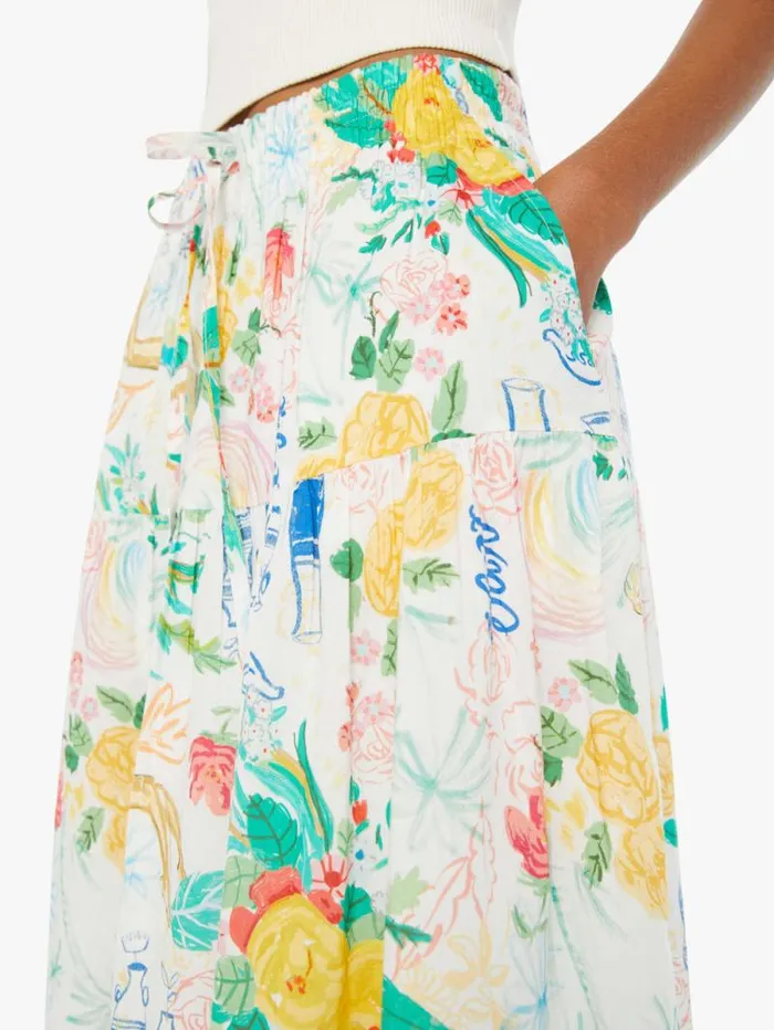 Women Skirts and Dresses Mother Denim The Cake Walk Skirt Blue turquoiseaqua