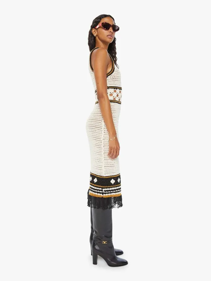 Women Skirts and Dresses Mother Denim The Frayed Edge Dress Brown