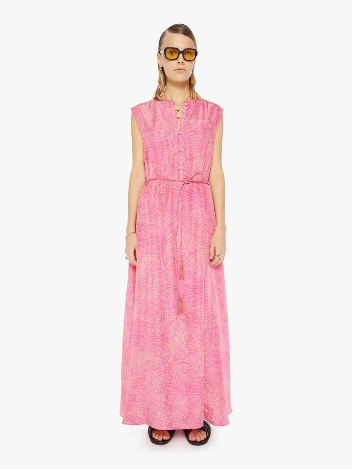 Women Skirts and Dresses Mother Denim Williams Sleeveless Maxi Dress Fuchsia Vibes