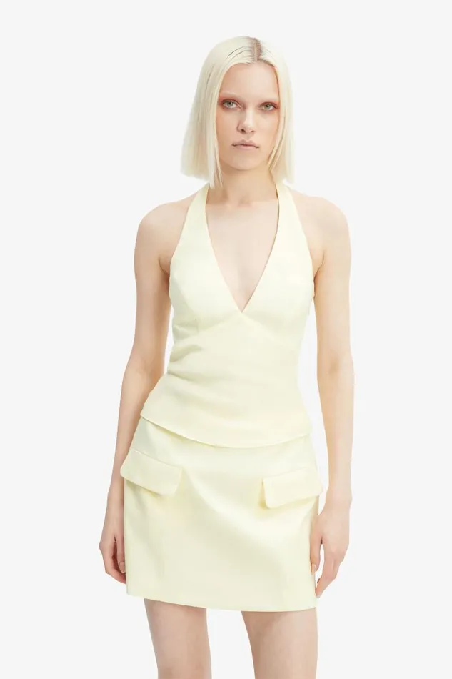 Women Skirts Bardot Delphi Linen Mini Skirt In Canary Yellow Canary Yellow Women Skirts Bardot Delphi Linen Mini Skirt In Canary Yellow Canary Yellow