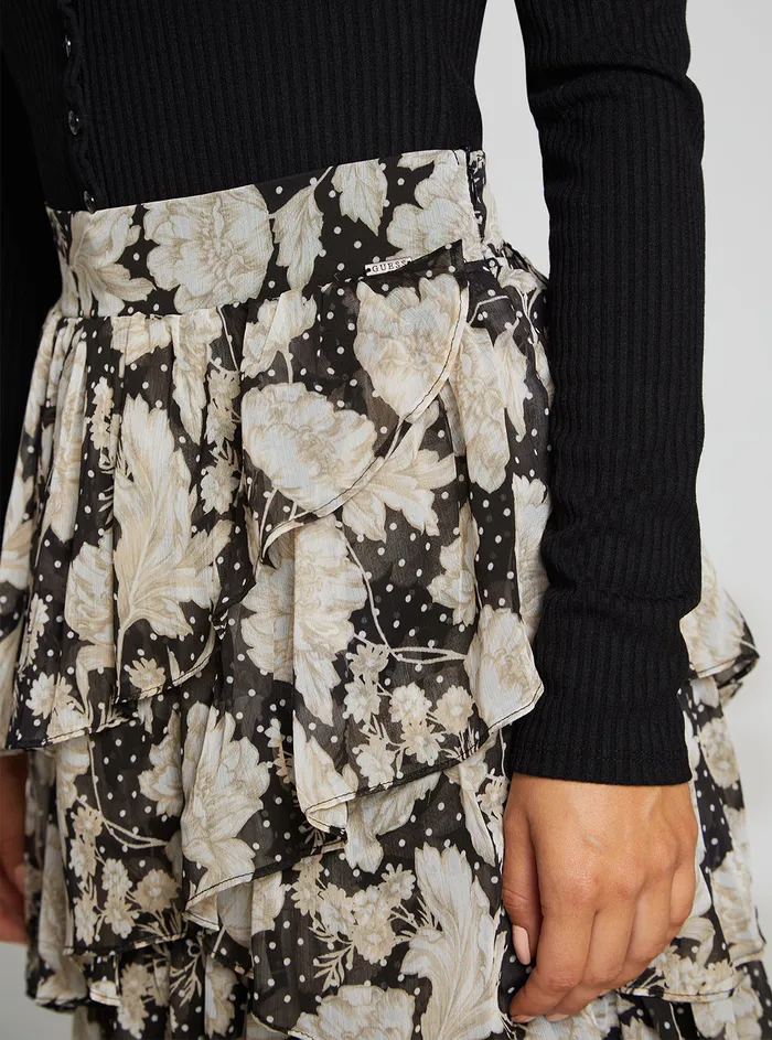 Women Skirts GUESS Eco Soiree Floral Print Nancy Mini Skirt